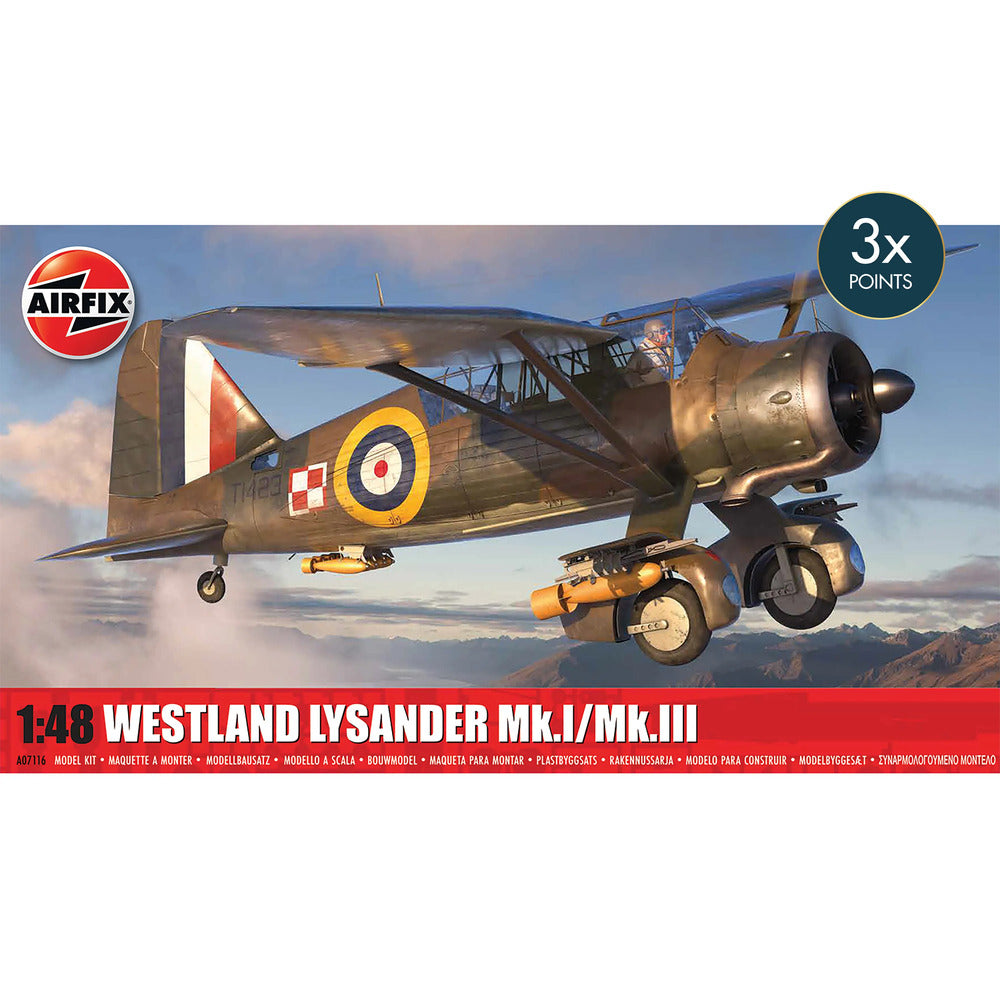 Airfix Westland Lysander Mk I Mk III Aircraft Kit