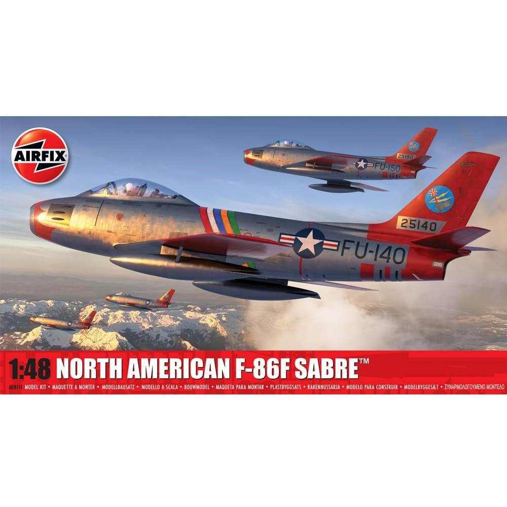 Airfix North American F-86F Sabre Aircraft Kit 1/48 Scale