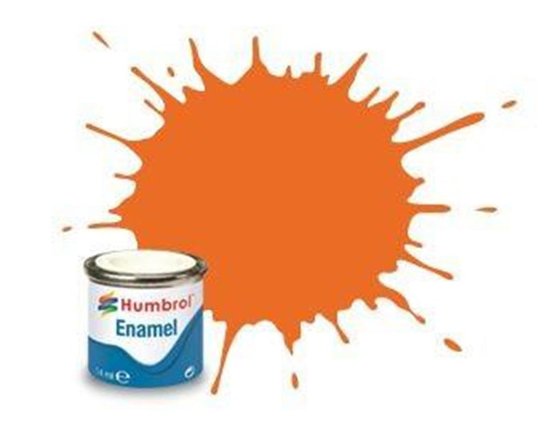 Humbrol 46 ENAMEL MATT ORANGE 14ML - Hobby City NZ