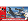 Airfix Supermarine Spitfire Mk.Vc vs Bf109F-4 Dogfight Doubles Aircraft Kit 1/72 Scale
