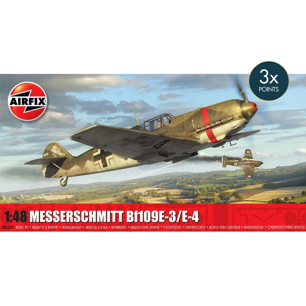 Airfix Messerschmitt Bf109E-3 E-4 Aircraft Kit 1/48 Scale