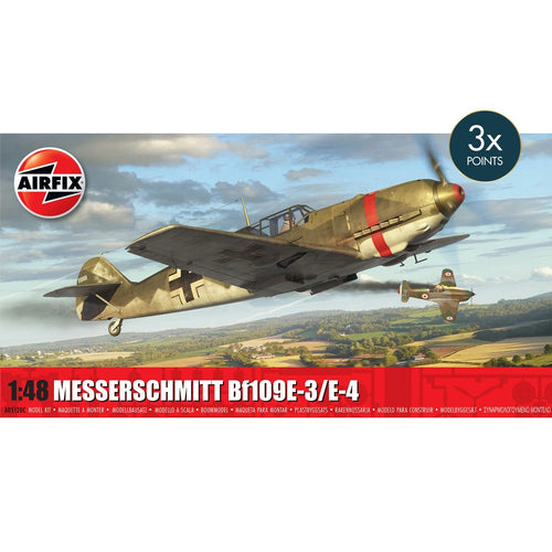 Airfix Messerschmitt Bf109E-3 E-4 Aircraft Kit 1/48 Scale