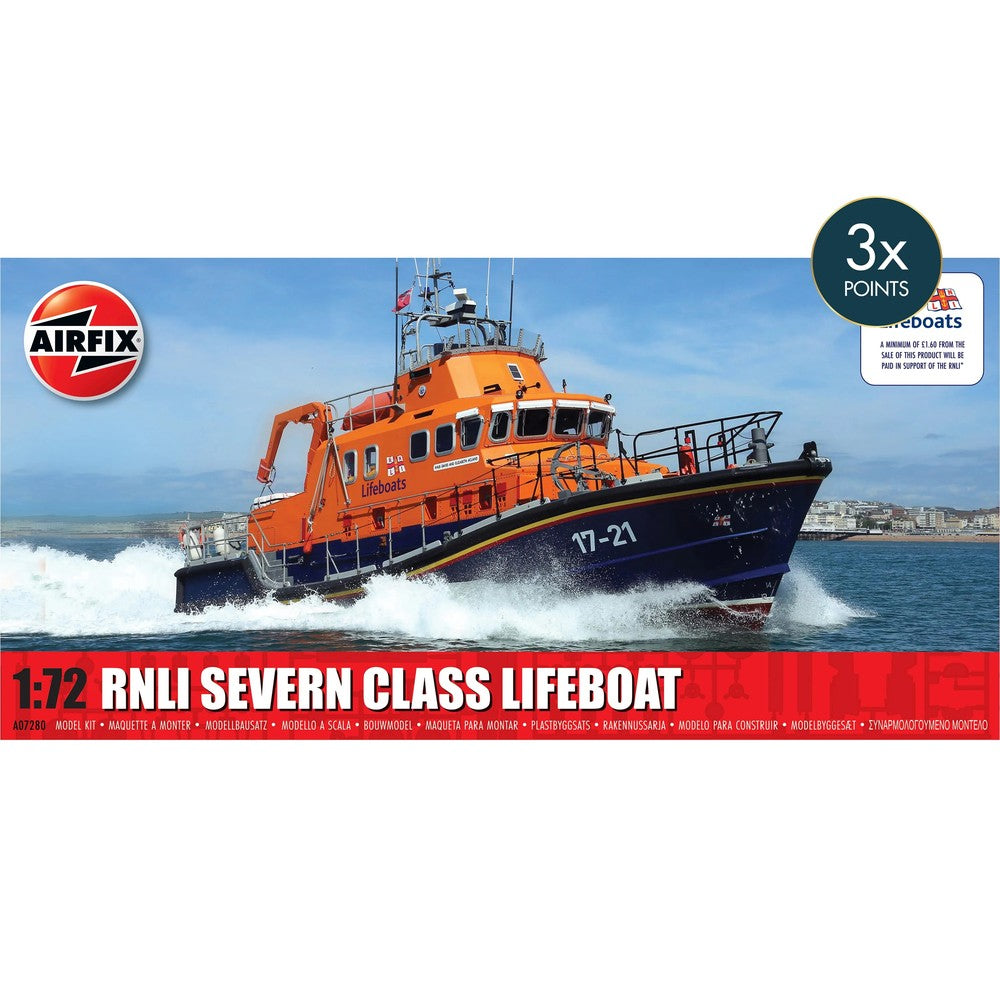 Airfix RNLI Severn Class Lifeboat Ship Kit 1/72 Scale