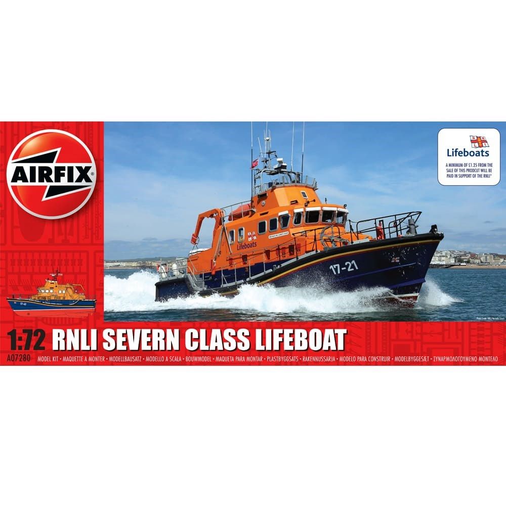 Airfix RNLI Severn Class Lifeboat Ship Kit 1/72 Scale (4)