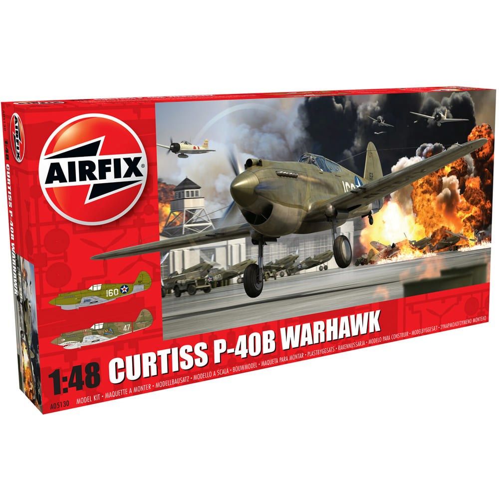 Airfix Curtiss P-40B Warhawk Aircraft Kit 1/48 Scale