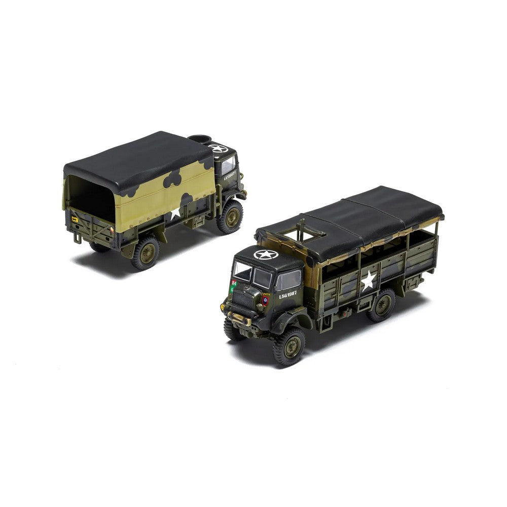 Airfix WWII 3-Ton GS & Troop Trucks Military Vehicle Kit 1/76 Scale