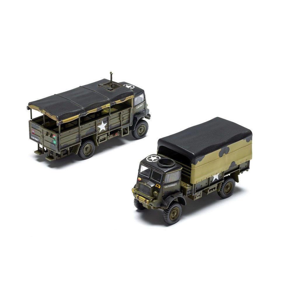 Airfix WWII 3-Ton GS & Troop Trucks Military Vehicle Kit 1/76 Scale (2)