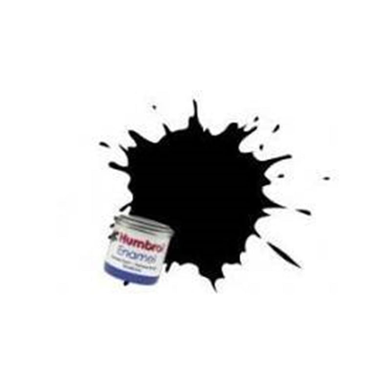 Humbrol 85 ENAMEL SATIN COAL BLK