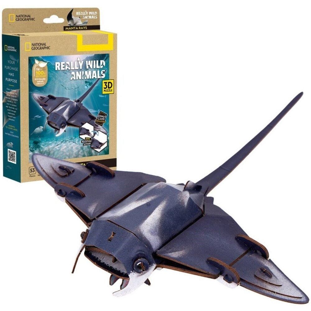 Cubic Fun - 3D Puzzle - Really Wild Animals Manta Rays - HOL31178