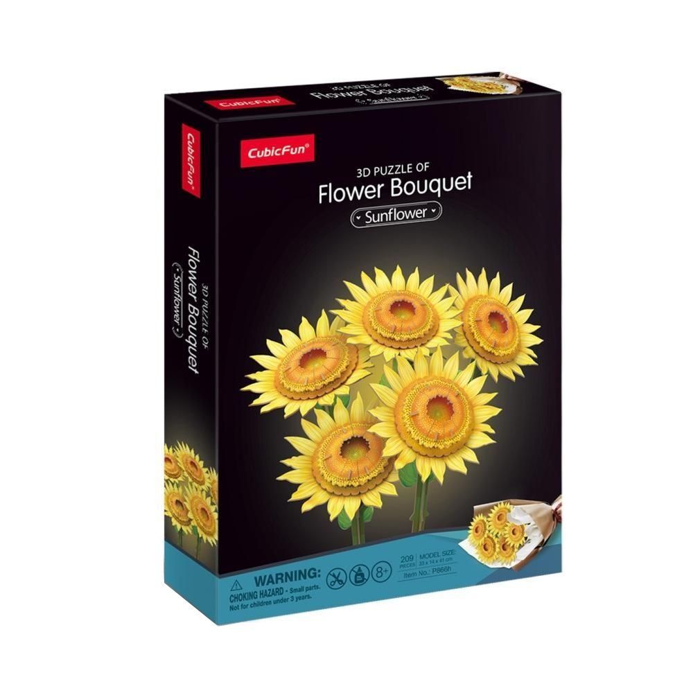 Cubic Fun - 3D Puzzle - Flower Bouquet Sunflower - HOL33866