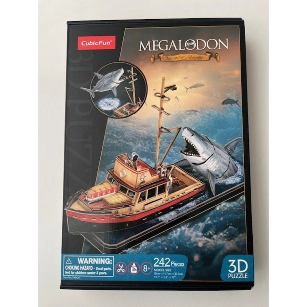 Cubic Fun Megalodon Boat Attack 3D Puzzle