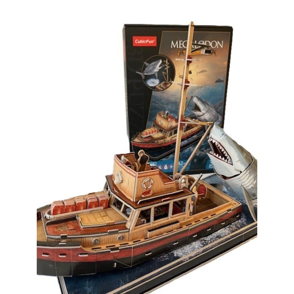 Cubic Fun Megalodon Boat Attack 3D Puzzle (2)