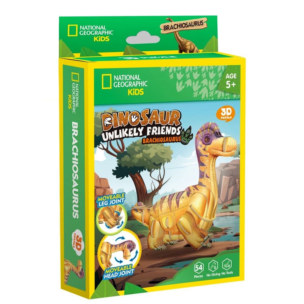 Cubic Fun - 3D Puzzle - Dinosaur Unlikely Friends: Brachiosaurus - HOL31170