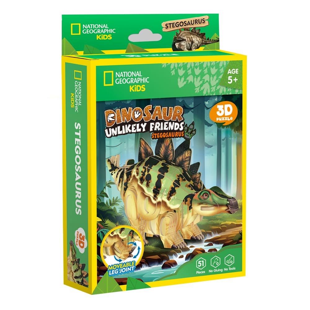 Cubic Fun - 3D Puzzle - Dinosaur Unlikely Friends: Stegosaurus - HOL31171