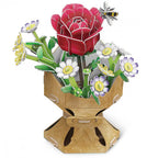 Cubic Fun - 3D Puzzle - Flower Bouquet Rose - HOL33301