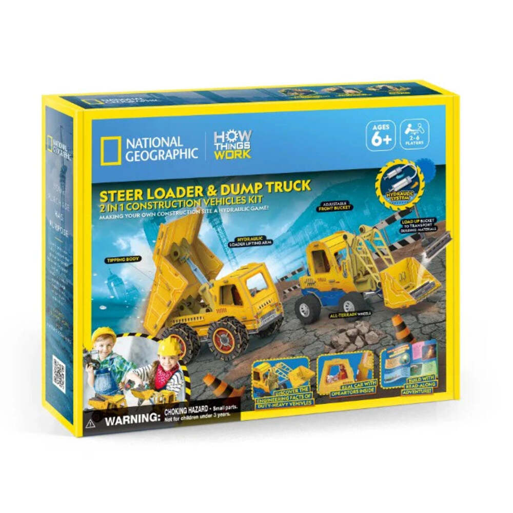 Cubic Fun Steel Loader & Dump Truck 3D Puzzle