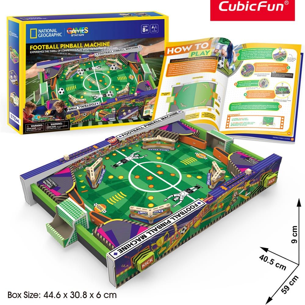 Cubic Fun Football Pinball Machine 3D Puzzle