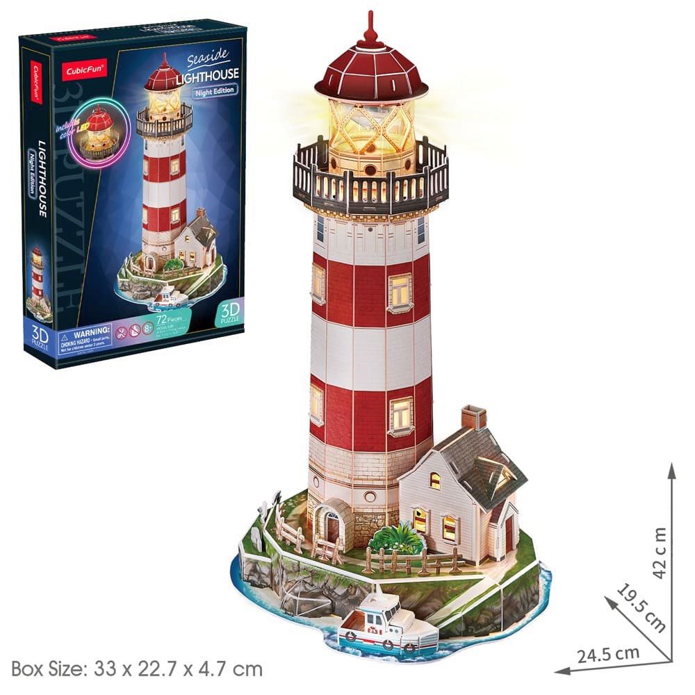 Cubic Fun 3D Puzzle Lighthouse Night Edition - HOL30540