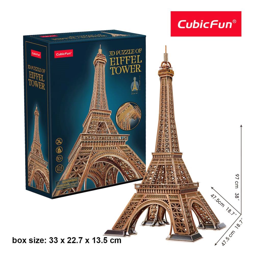 Cubic Fun Eiffel Tower 2XL 3D Puzzle (3)