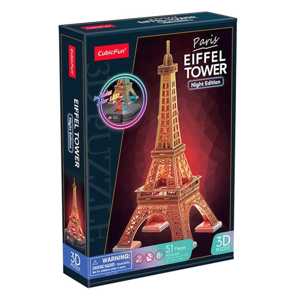 Cubic Fun Eiffel Tower Night Edition 3D Puzzle