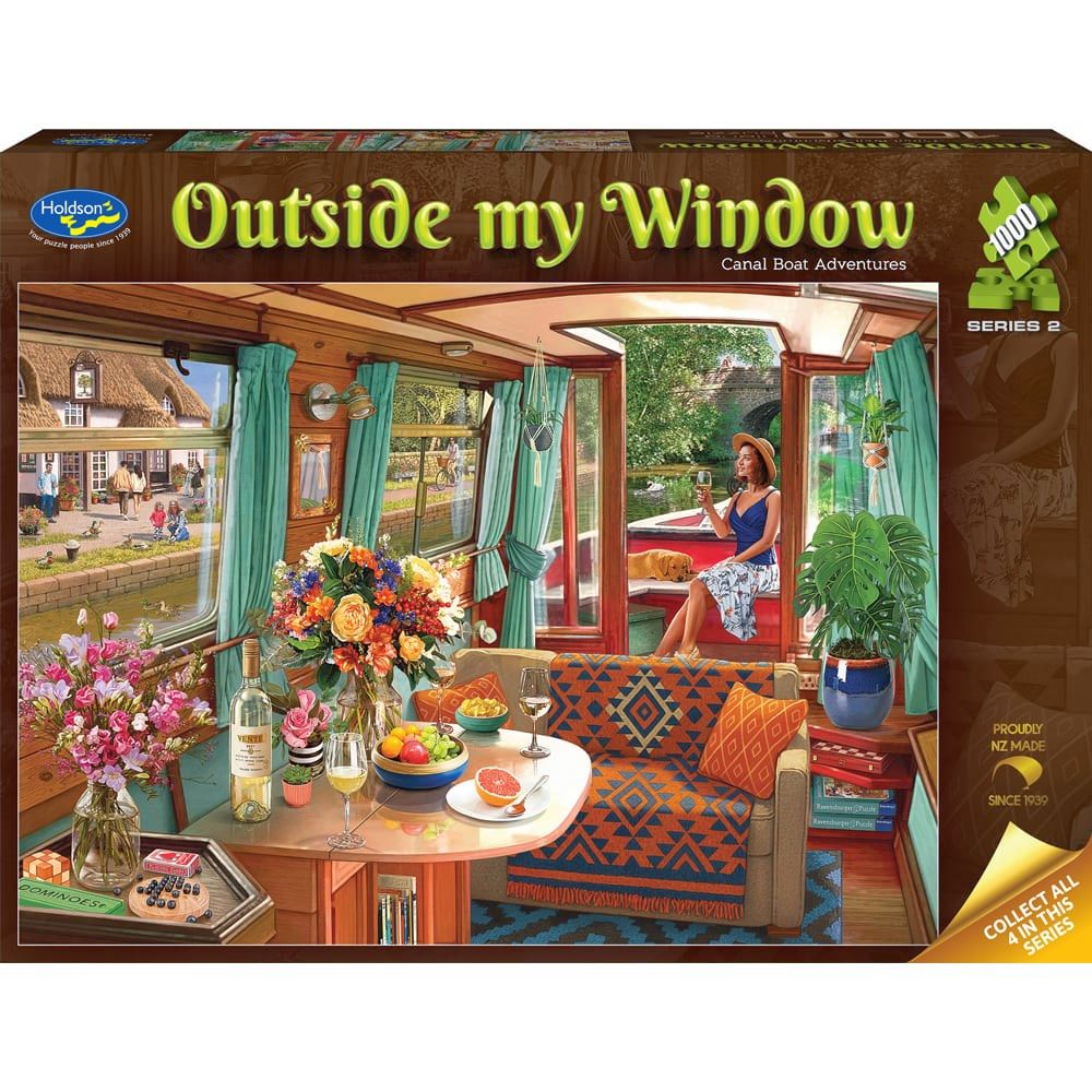 Holdson Outside My Window S2 Canal Boat Adventures 1000pc Jigsaw Puzzle
