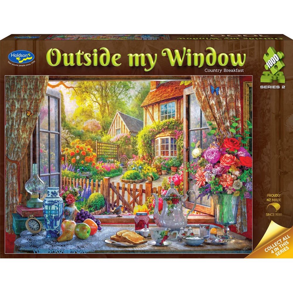 Holdson Outside My Window S2 Country Breakfast 1000pc Jigsaw Puzzle