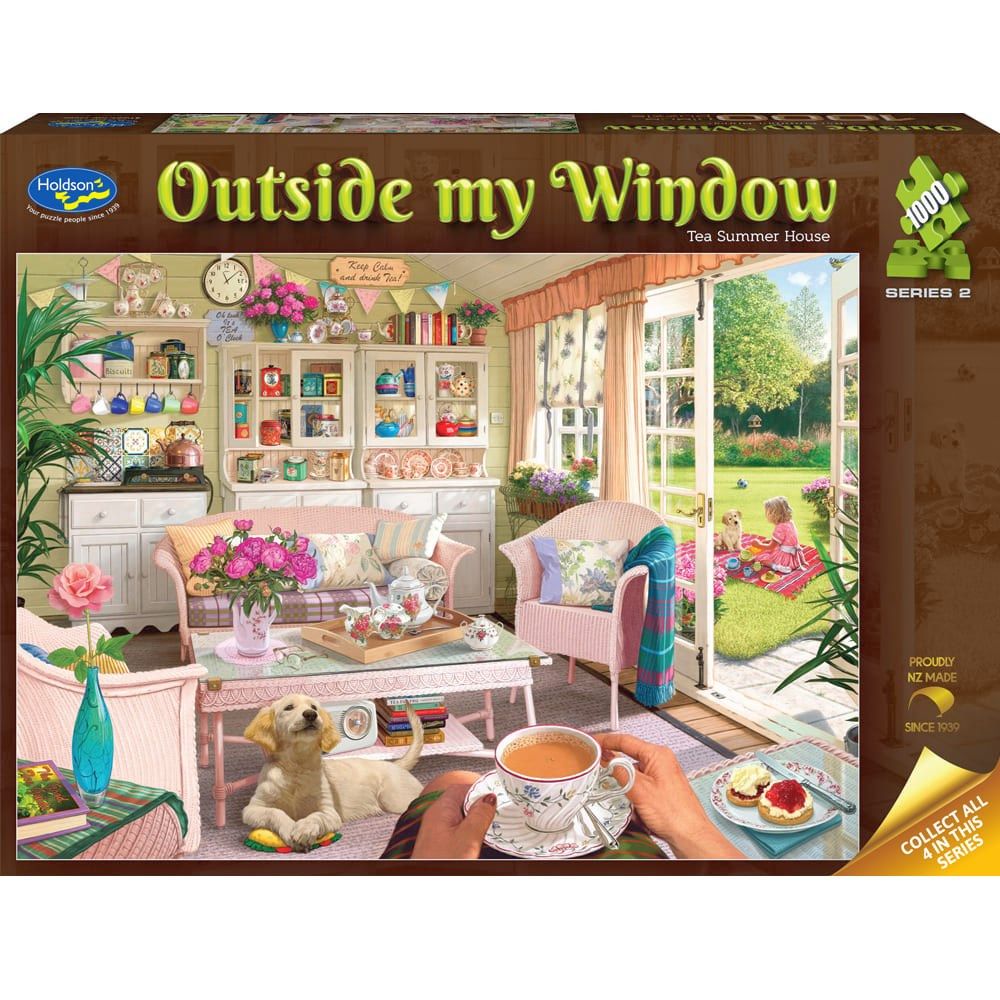 Holdson Outside My Window S2 Tea Summer House 1000pc Jigsaw Puzzle