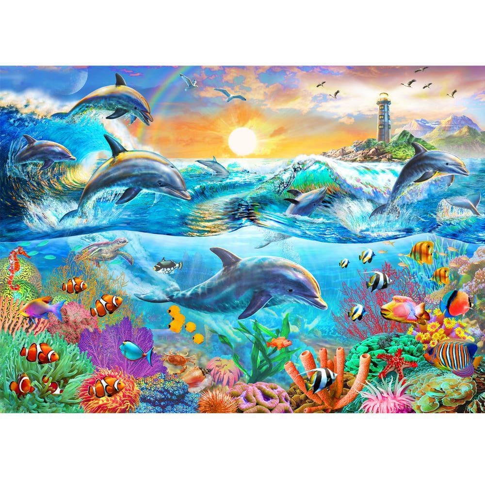 Holdson Harmony Dolphins Tropical Wave 500XL Piece Jigsaw Puzzle (3)