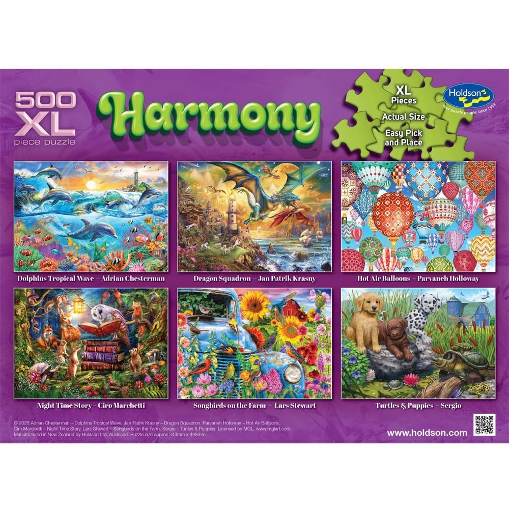 Holdson Harmony Dolphins Tropical Wave 500XL Piece Jigsaw Puzzle (4)