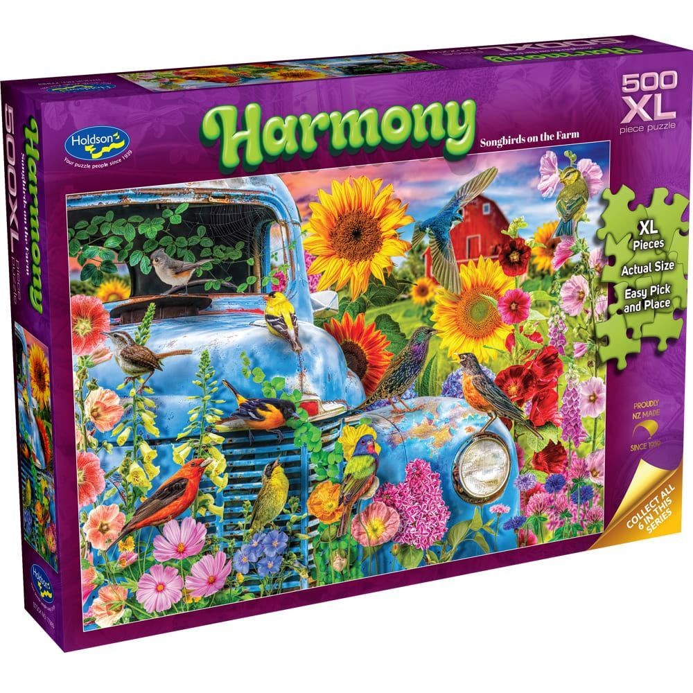 Holdson Harmony Songbirds on the Farm 500XL Piece Jigsaw Puzzle
