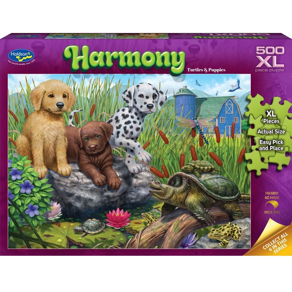 Holdson Harmony Turtles & Puppies 500XL Piece Jigsaw Puzzle (2)