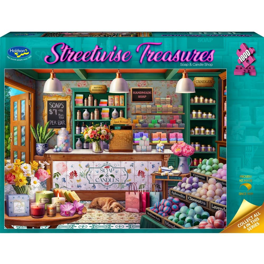 Holdson Streetwise Treasures Soap & Candle Shop 1000pc Jigsaw Puzzle