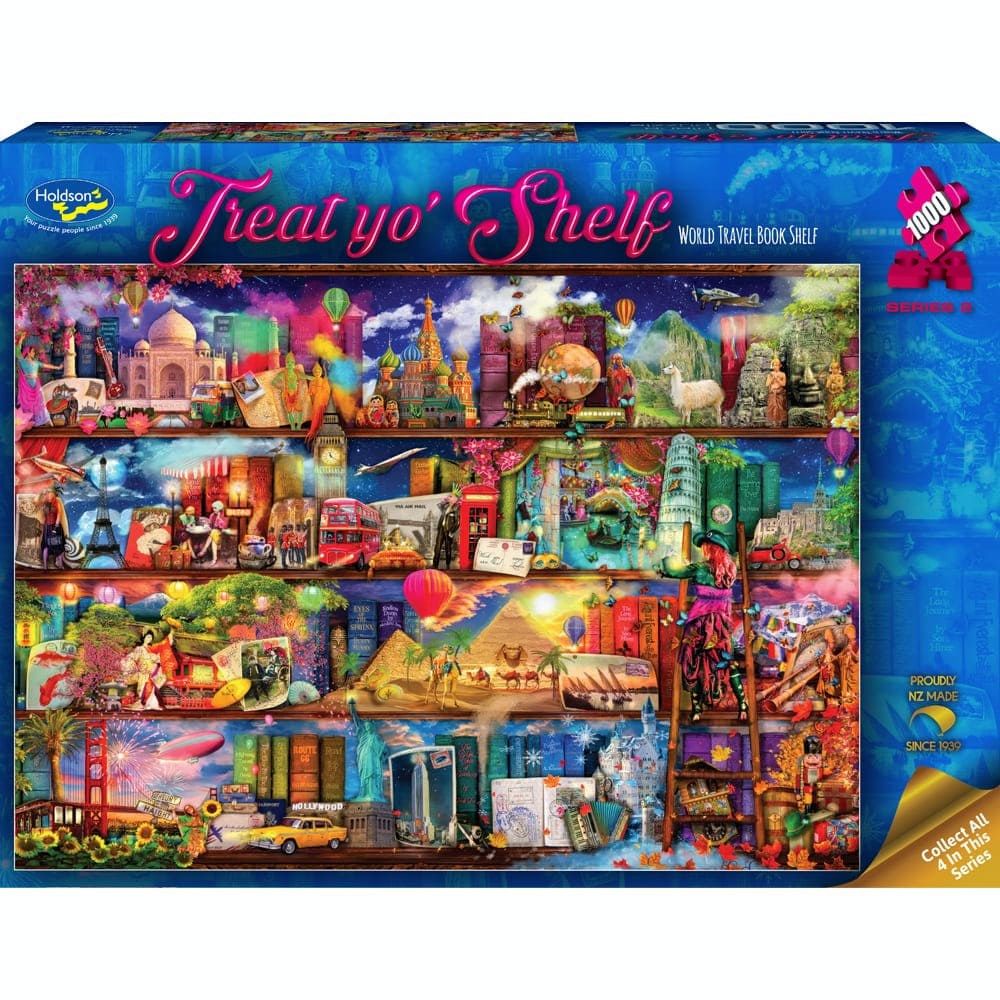 Holdson Treat Yo' Shelf S2 World Travel 1000pc Jigsaw Puzzle