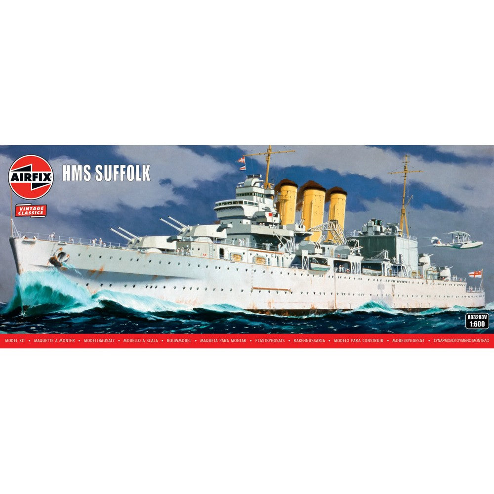 Airfix 1/600 HMS Suffolk 03203v