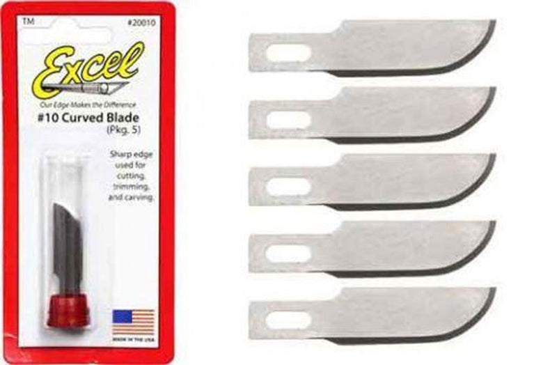 Excel Blades 20010 #10 Curved Edge Blades (5pk) - Hobby City NZ