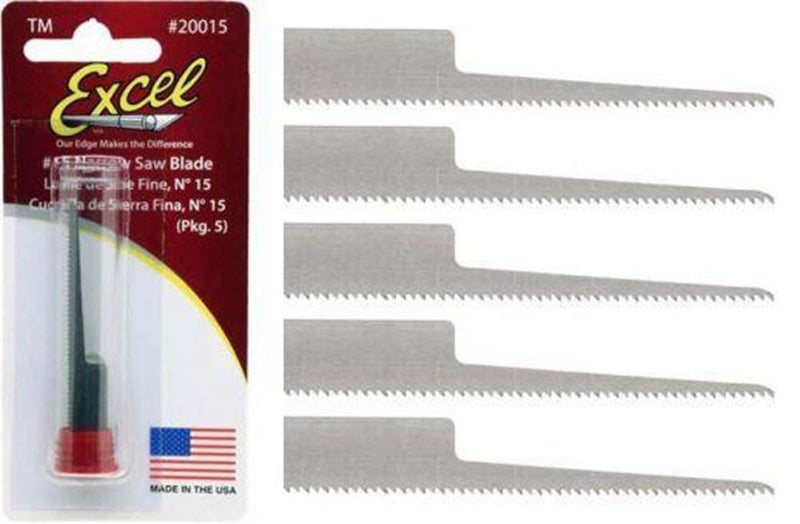 Excel Tools 20015 #2 Fine Saw Blades B15 Pk5 - Hobby City NZ