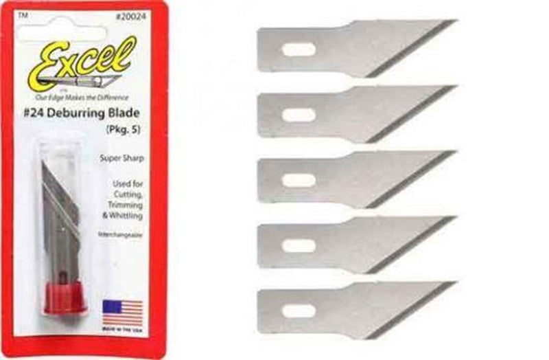 Excel 20024 #24 Deburring Blades (5 Pcs) - Hobby City NZ