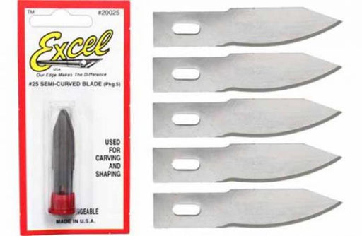 Excel Tools 20025 #2 Shallow Curve Blade B25 Pk5 - Hobby City NZ
