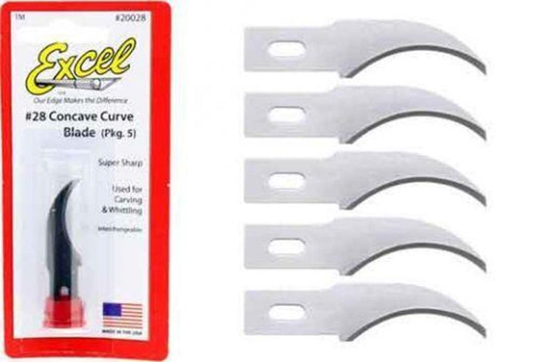 Excel Tools 20028 #2 Concave Blades B28 Pk5 - Hobby City NZ