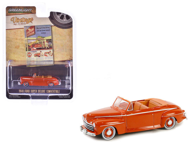 GreenLight GL-39140-A 1/64 1946 Ford Super Deluxe Convertible - Hobby City NZ (8888925126893)