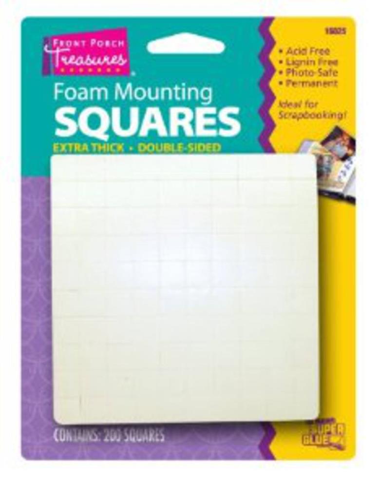 Super Glue 16025 Foam Mounting Squares Thick