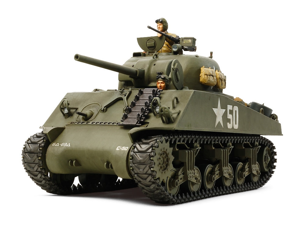Tamiya U.S. M4A3 Sherman (Single Motor) Tank Model Kit 1/35 Scale - 30056