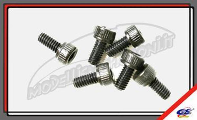 zGS Racing GS-611075 HEX SOCKET ALLEN/CAP SCREW  M4X8MM (10)