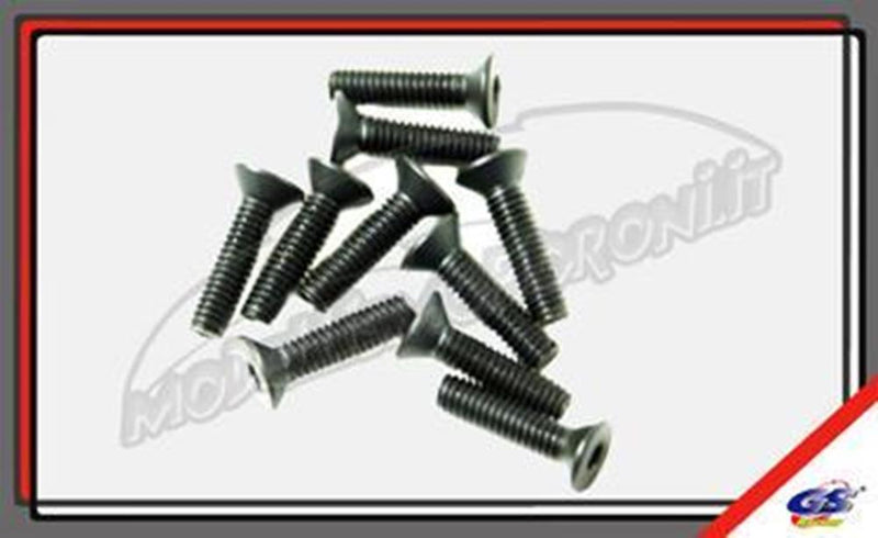 zGS Racing GS-620088 M4X20MM FH SCREW (10)