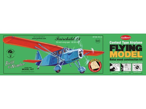 Guillows #701LC 25" Fairchild - Balsa Flying Kit (7654601261293)