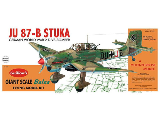 Guillows #1002 1/16 Ju 87B Stuka - Balsa Flying Kit (7654601556205)