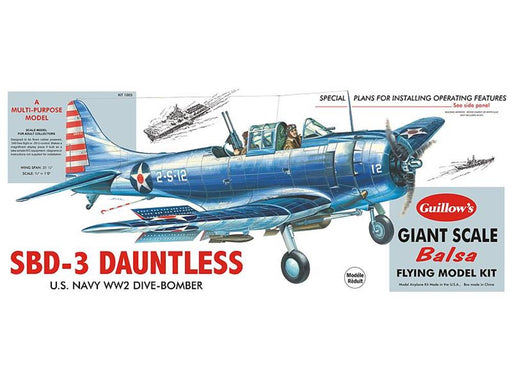 Guillows #1003 1/16 SBD-3 Dauntless - Balsa Flying Kit (7537539547373)