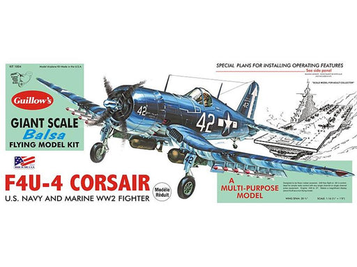 Guillows #1004 1/16 F4U-4 Corsair - Balsa Flying Kit (7654601588973)