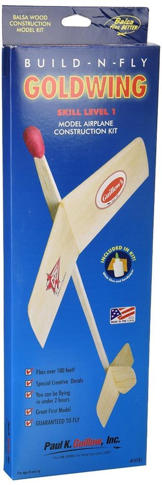 Guillows #4101 Build-N-Fly: GLUE Goldwing - Balsa Glider (8324596596973)