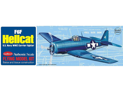 Guillows #503 1/30 F6F Hellcat - Balsa Flying Kit (8324596826349)
